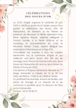 CEREMONIES DES NOCES D'OR