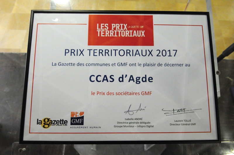 La Ville d’Agde et son CCAS récompensés  pour leur action intergénération