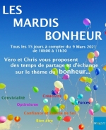 ATELIER EN LIGNE "LES MARDIS DU BONHEUR"