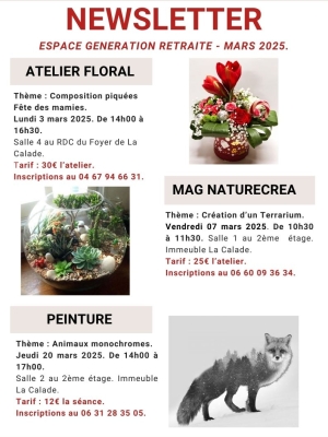 NEWSLETTER MARS 2025