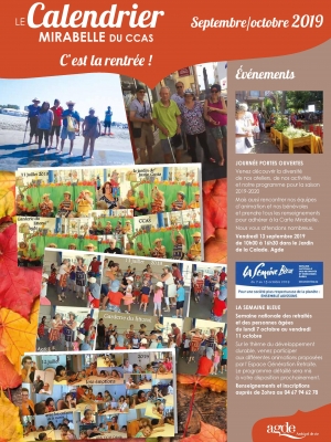 Calendrier Mirabelle