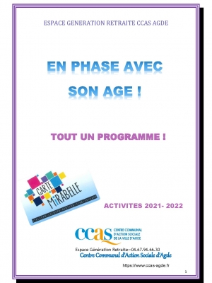 ACTIVITES MIRABELLE 2021 - 2022