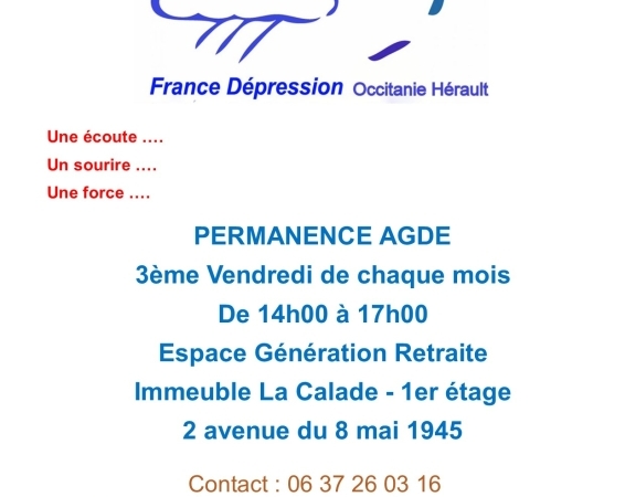 PERMANENCES FRANCE DEPRESSION