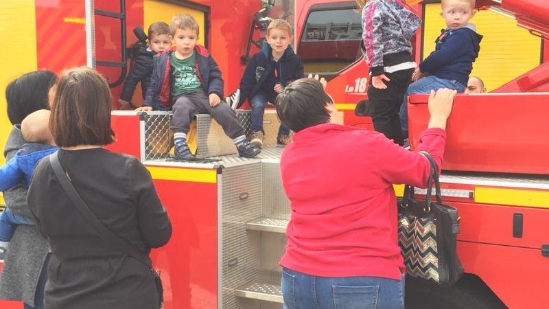 Les enfants du RAM au Centre de Secours