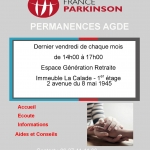 PERMANENCE FRANCE PARKINSON AGDE