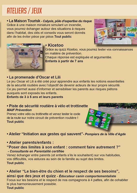 Programme journée de prévention et d'information