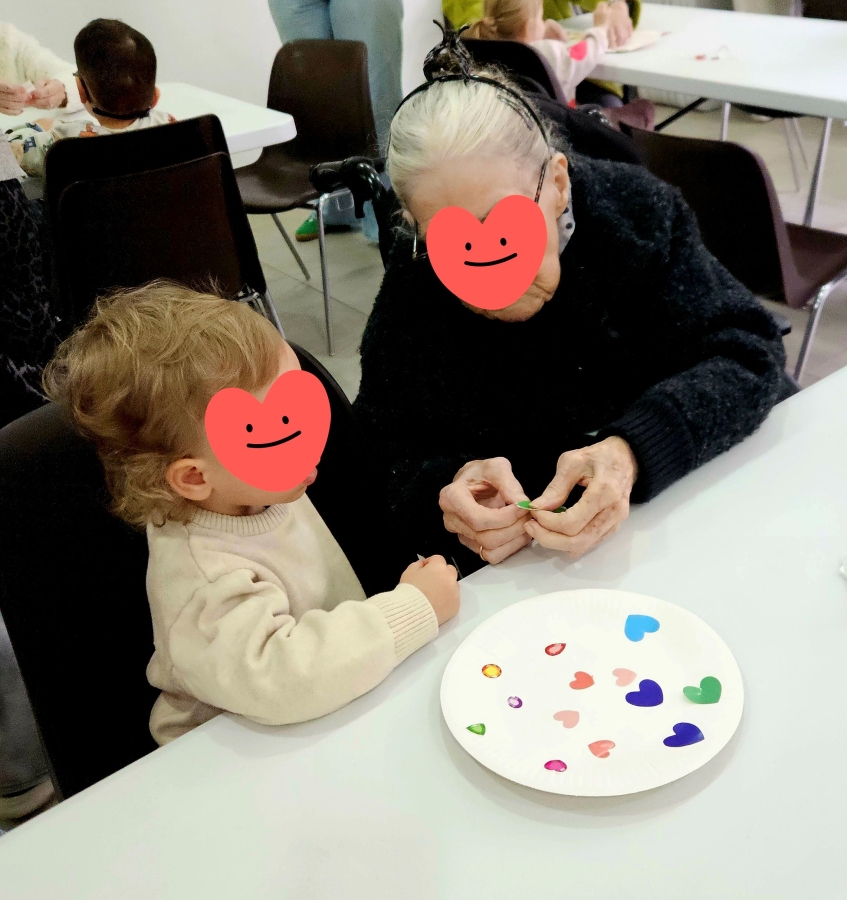 Moment de partage intergénérationnel